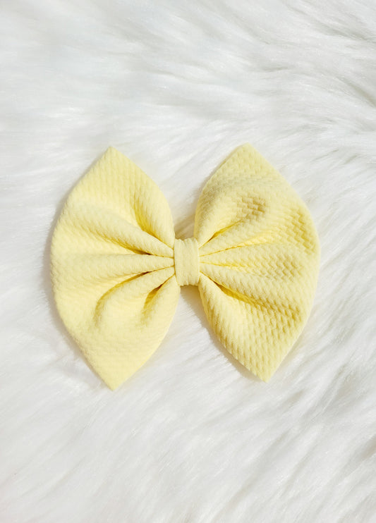 Butter Yellow Bow
